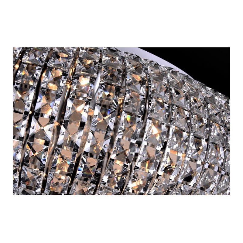 Lámpara colgante de techo de cristal K9 moderna, lámpara de araña para interiores, lámparas de tambor, accesorios de iluminación