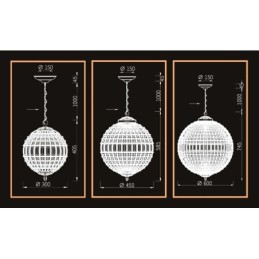 Lámpara colgante de techo de cristal K9 moderna con forma de globo, lámpara de araña para interiores, lámparas de tambor, accesorios de iluminación