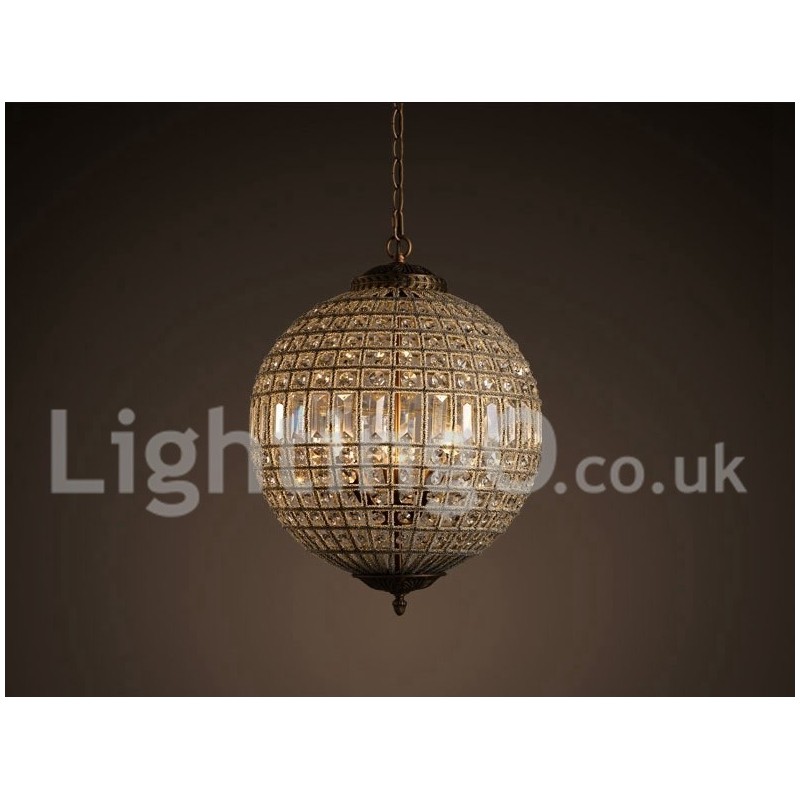 Lámpara colgante de techo de cristal K9 moderna con forma de globo, lámpara de araña para interiores, lámparas de tambor, accesorios de iluminación