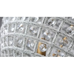 Lámpara colgante de techo de cristal K9 moderna con forma de globo, lámpara de araña para interiores, lámparas de tambor, accesorios de iluminación