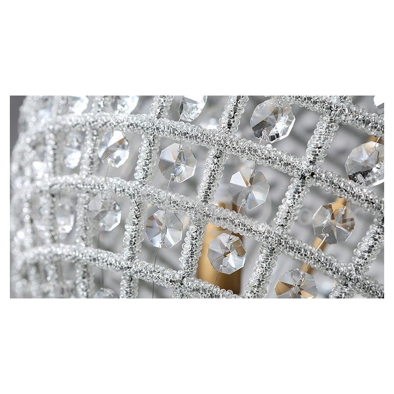 Lámpara colgante de techo de cristal K9 moderna con forma de globo, lámpara de araña para interiores, lámparas de tambor, accesorios de iluminación
