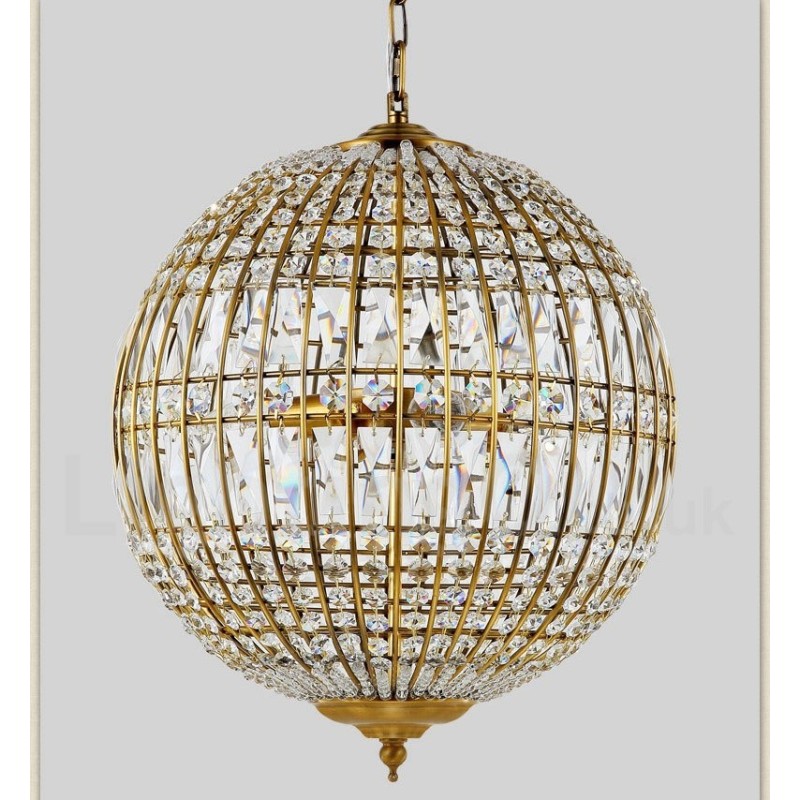 Lámpara colgante de techo de cristal K9 moderna con forma de globo, lámparas de araña para interiores, accesorios de iluminación