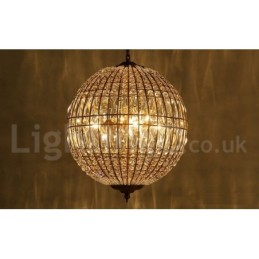 Lámpara colgante de techo de cristal K9 moderna con forma de globo, lámparas de araña para interiores, accesorios de iluminación