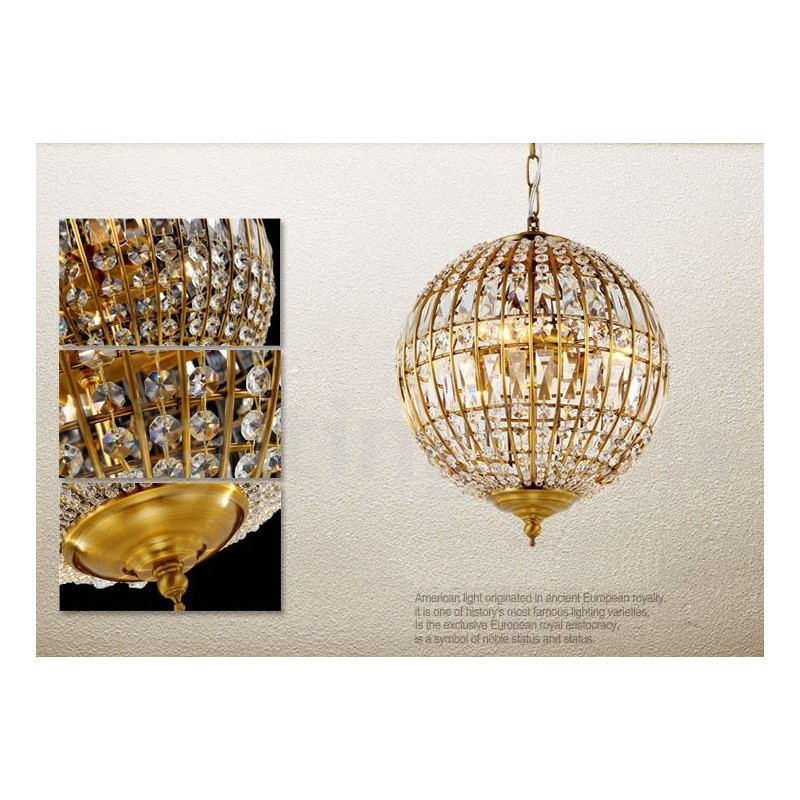 Lámpara colgante de techo de cristal K9 moderna con forma de globo, lámparas de araña para interiores, accesorios de iluminación