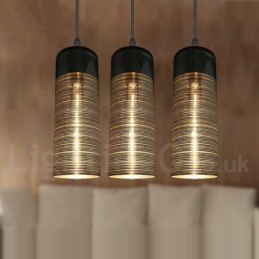 Lámpara colgante de salón con luz de cristal europea