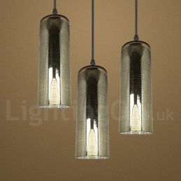 Lámpara colgante de salón con luz de cristal europea