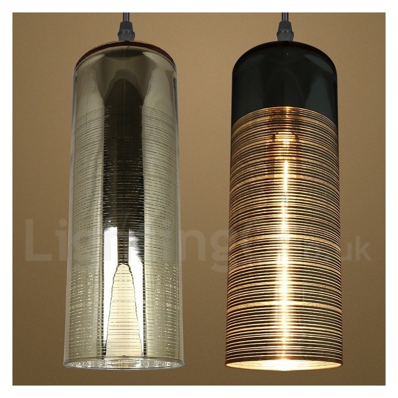 Lámpara colgante de salón con luz de cristal europea
