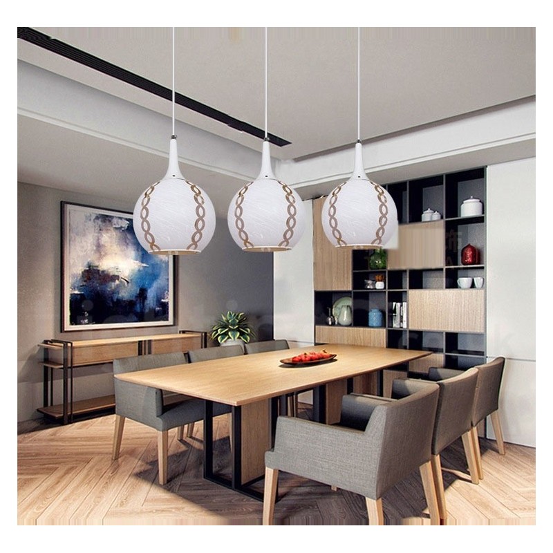 Lámpara colgante de cristal moderna y contemporánea para salón