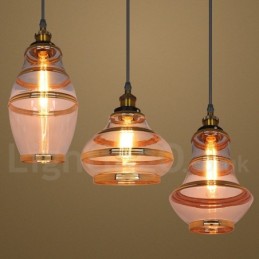 Lámpara colgante de cristal europea para bar y salón
