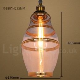 Lámpara colgante de cristal europea para bar y salón