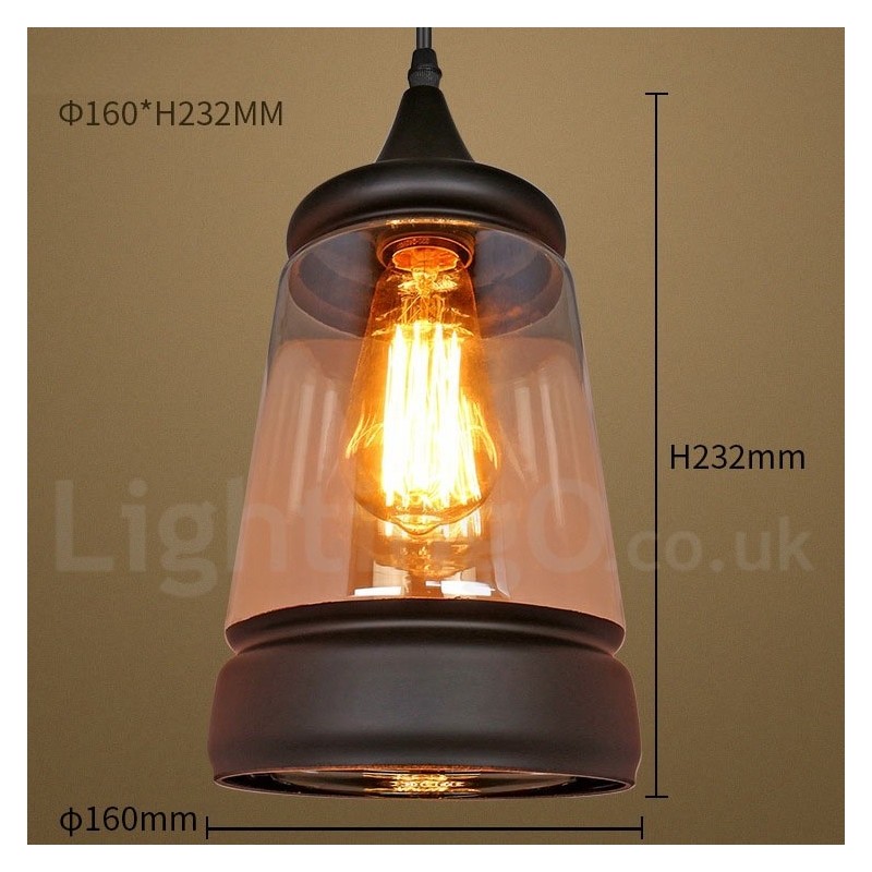 Lámpara colgante de cristal estilo salón retro europeo