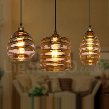Lámpara colgante de cristal estilo europeo para cafetería o salón Lámpara colgante de cristal estilo europeo para cafetería o salón