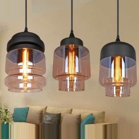 Lámpara colgante de cristal rústico, lámpara colgante de salón europea Lámpara colgante de cristal rústico, lámpara colgante de salón europea