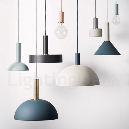 Lámpara colgante de cafetería contemporánea moderna de estilo nórdico de 1 luz Lámpara colgante de cafetería contemporánea moderna de estilo nórdico de 1 luz