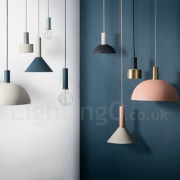 Lámpara colgante de cafetería contemporánea moderna de estilo nórdico de 1 luz