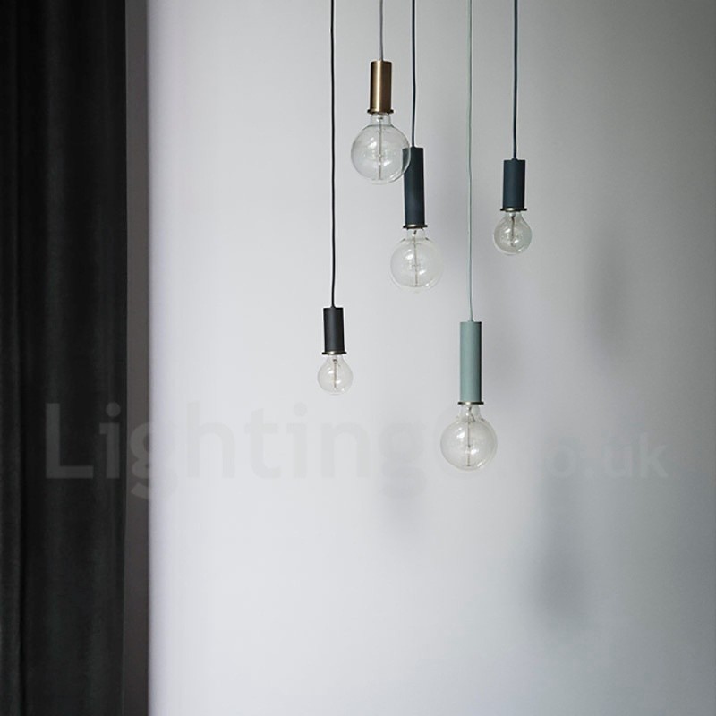 Lámpara colgante de cafetería contemporánea moderna de estilo nórdico de 1 luz