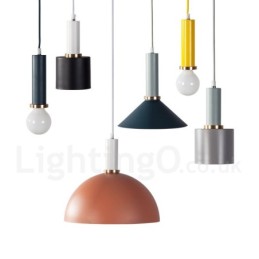 Lámpara colgante de cafetería contemporánea moderna de estilo nórdico de 1 luz