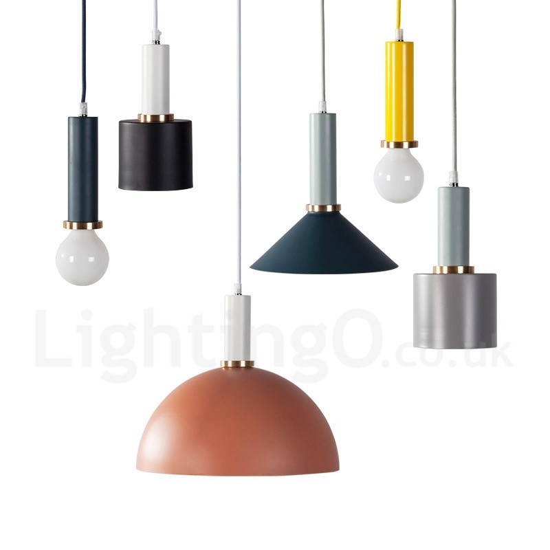 Lámpara colgante de cafetería contemporánea moderna de estilo nórdico de 1 luz