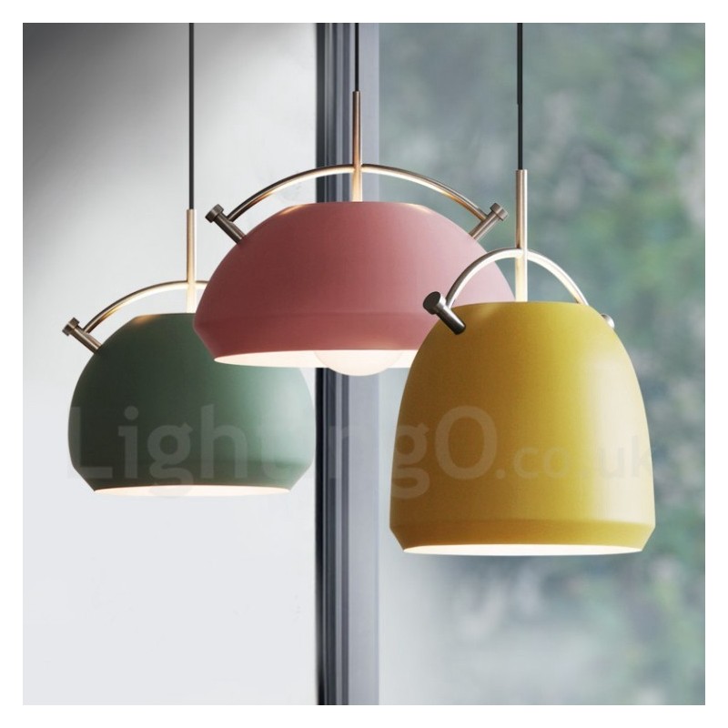 Lámpara colgante de cafetería contemporánea moderna de estilo nórdico de 1 luz