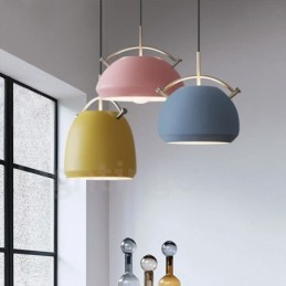 Lámpara colgante de cafetería contemporánea moderna de estilo nórdico de 1 luz