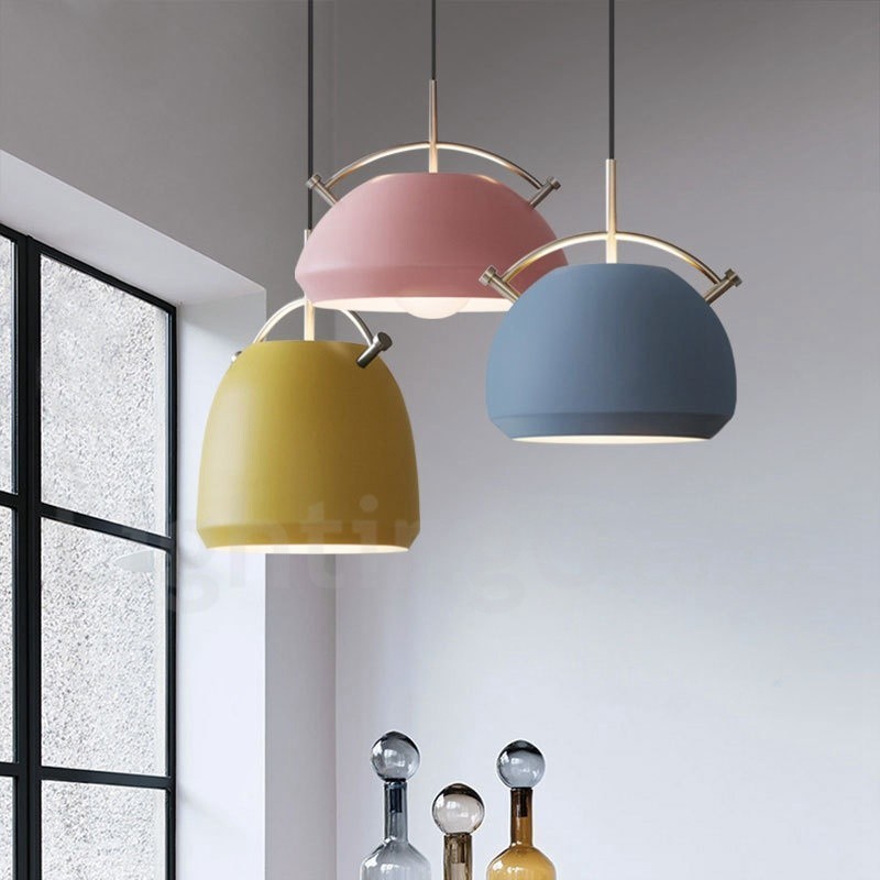 Lámpara colgante de cafetería contemporánea moderna de estilo nórdico de 1 luz