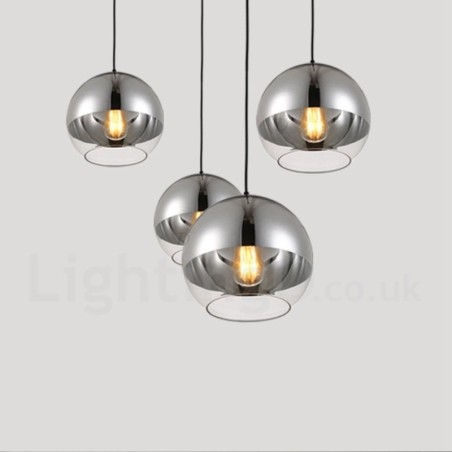 Lámpara colgante de cristal de cafetería moderna y contemporánea de 1 luz Lámpara colgante de cristal de cafetería moderna y contemporánea de 1 luz