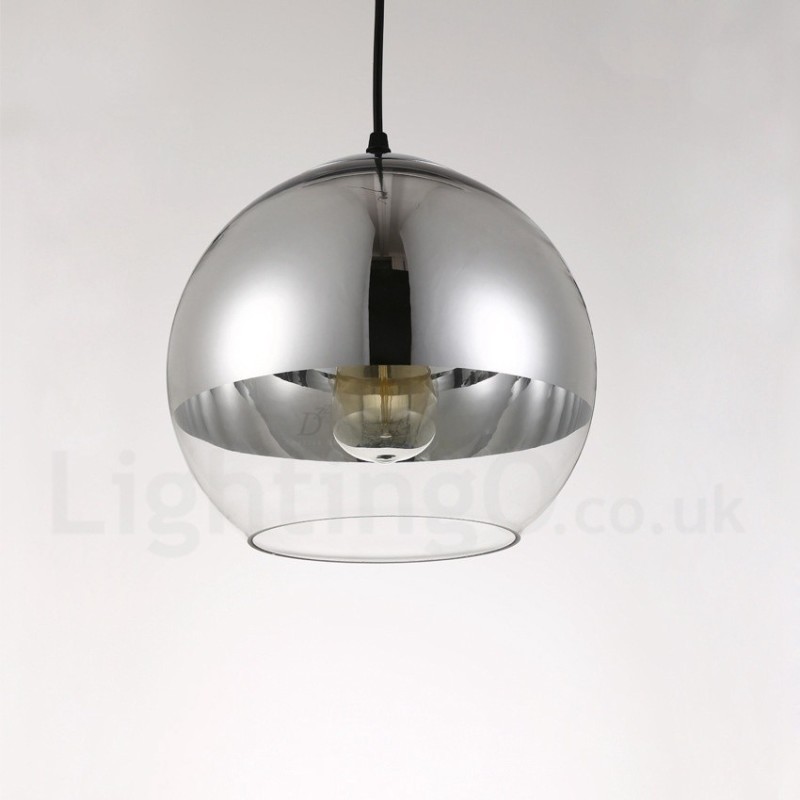Lámpara colgante de cristal de cafetería moderna y contemporánea de 1 luz