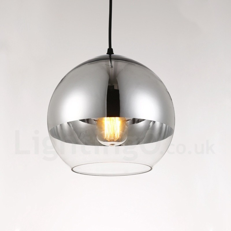 Lámpara colgante de cristal de cafetería moderna y contemporánea de 1 luz
