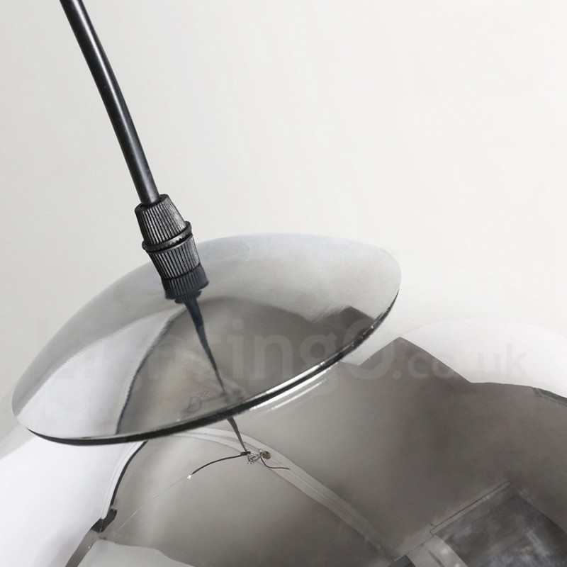 Lámpara colgante de cristal de cafetería moderna y contemporánea de 1 luz
