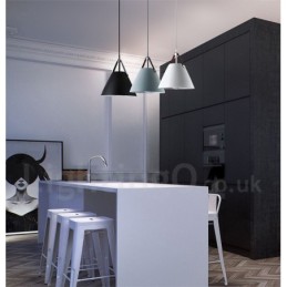Lámpara colgante vintage de estilo nórdico de 1 luz