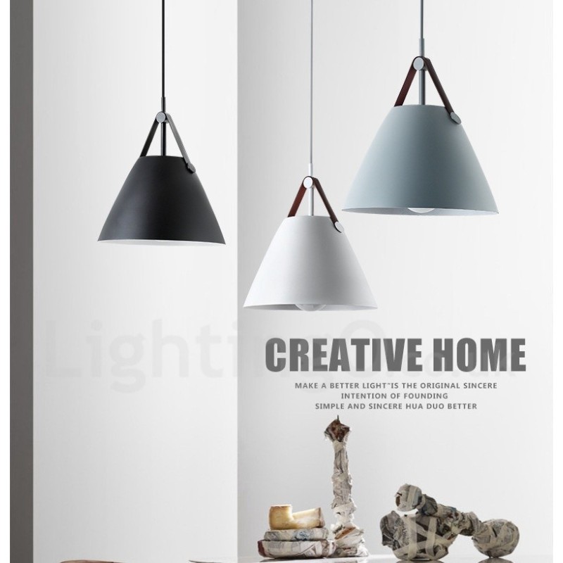 Lámpara colgante vintage de estilo nórdico de 1 luz