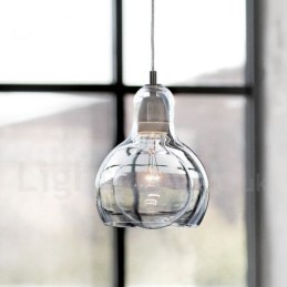 Lámpara colgante de cristal contemporánea moderna de estilo nórdico de 1 luz