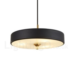 Lámpara colgante de lujo contemporánea moderna de 1 luz con pantalla de vidrio