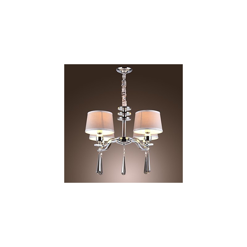 Lámpara de araña moderna, contemporánea, tradicional, clásica, rústica, estilo cabaña, vintage, de metal cromado y cristal de isla