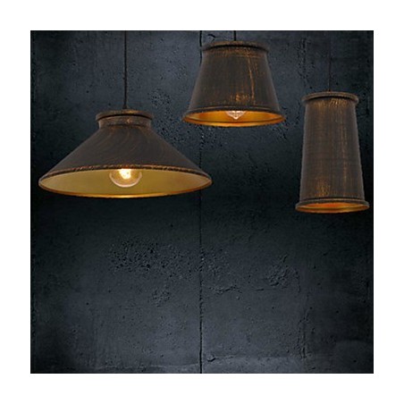 Lámpara colgante de metal moderna y contemporánea de 3 luces estilo mini