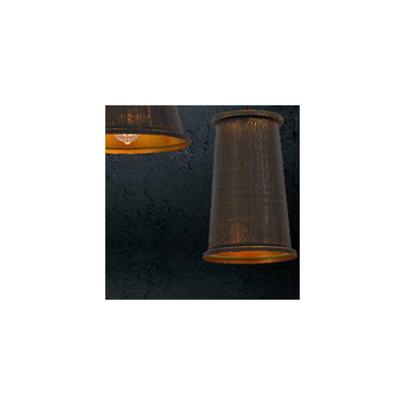 Lámpara colgante de metal moderna y contemporánea de 3 luces estilo mini