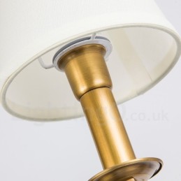 Lámpara colgante de latón rústico retro de 8 luces con pantalla de tela