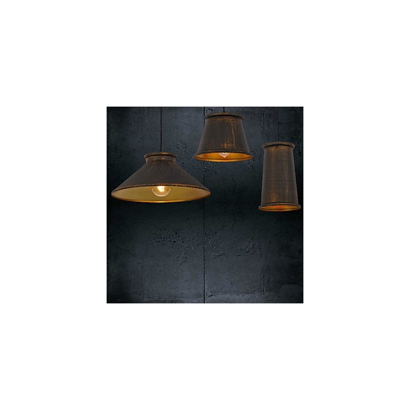 Lámpara colgante de metal moderna y contemporánea de 3 luces estilo mini