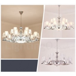 Lámpara colgante de cristal de lujo rústica retro con pantalla de cristal