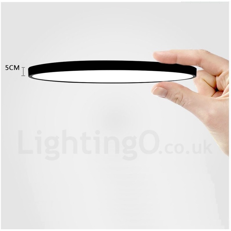 Lámpara de techo empotrada de estilo nórdico contemporáneo, ultrafina y regulable, con pantalla acrílica y control remoto. También se puede usar como luz de pared.