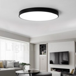 Lámpara de techo empotrada de estilo nórdico contemporáneo, ultrafina y regulable, con pantalla acrílica y control remoto. También se puede usar como luz de pared.