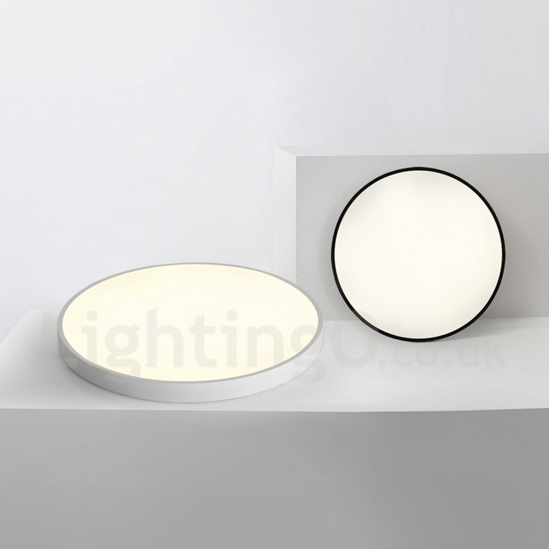 Lámpara de techo empotrada de estilo nórdico contemporáneo, ultrafina y regulable, con pantalla acrílica y control remoto. También se puede usar como luz de pared.