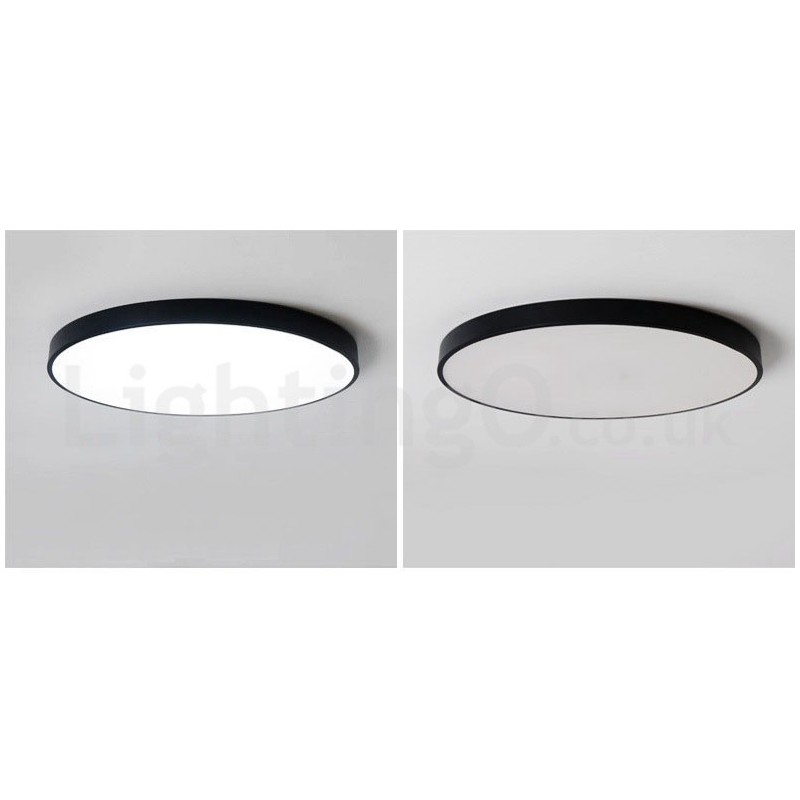 Lámpara de techo empotrada de estilo nórdico contemporáneo, ultrafina y regulable, con pantalla acrílica y control remoto. También se puede usar como luz de pared.