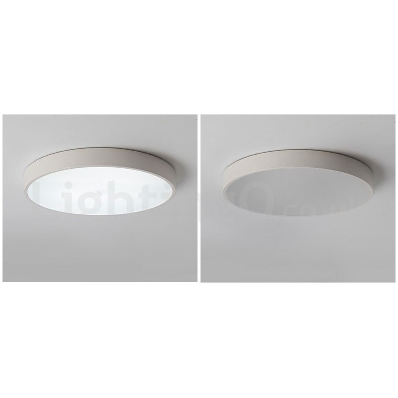 Lámpara de techo empotrada de estilo nórdico contemporáneo, ultrafina y regulable, con pantalla acrílica y control remoto. También se puede usar como luz de pared.