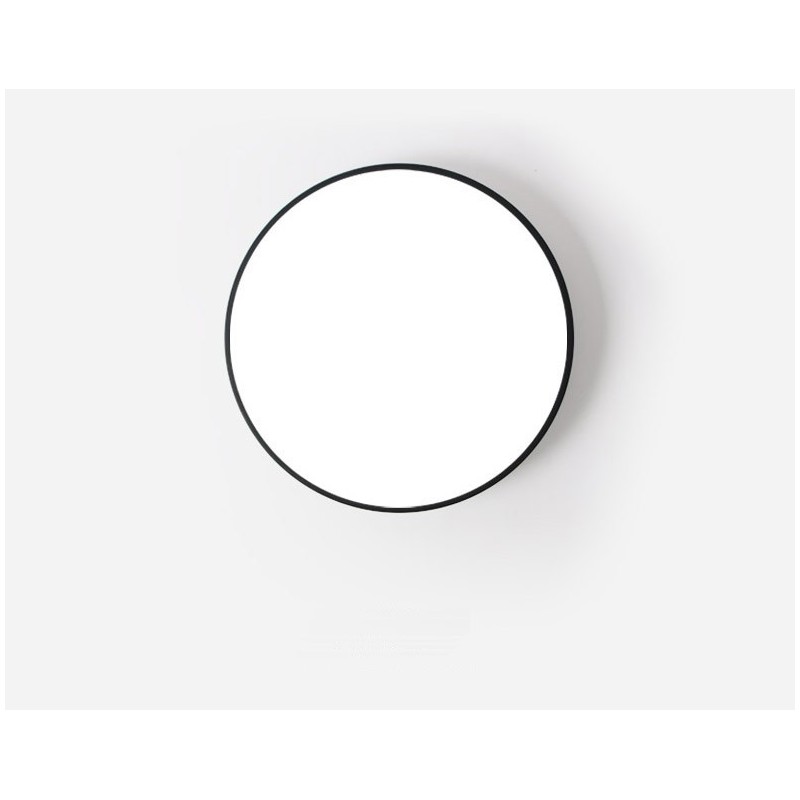 Lámpara de techo empotrada de estilo nórdico contemporáneo, ultrafina y regulable, con pantalla acrílica y control remoto. También se puede usar como luz de pared.