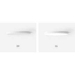 Lámpara de techo empotrada de estilo nórdico contemporáneo, ultrafina y regulable, con pantalla acrílica y control remoto. También se puede usar como luz de pared.