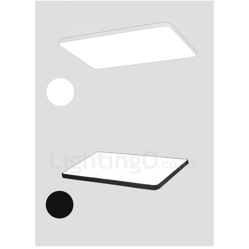 Lámparas de techo empotradas de estilo nórdico moderno y contemporáneo regulables con pantalla acrílica y control remoto.