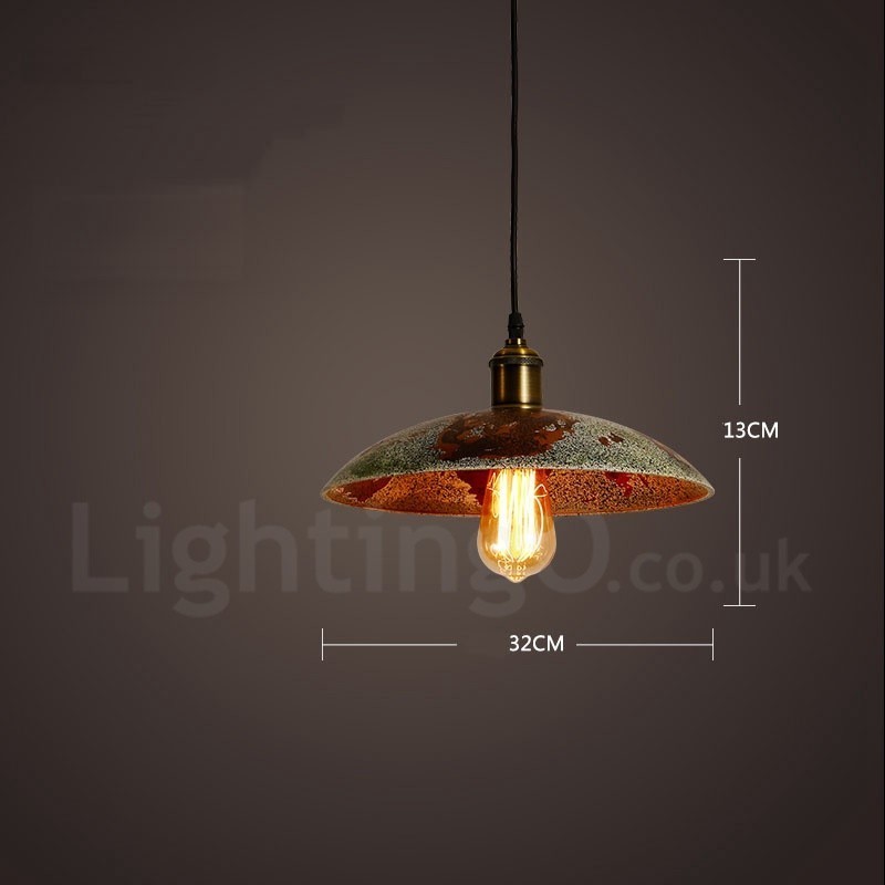 Lámpara colgante rústica estilo loft, estilo retro vintage, de 1 luz