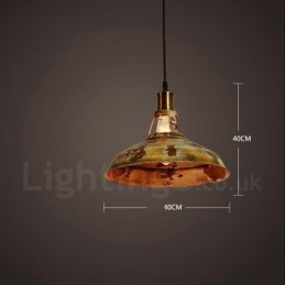 Lámpara colgante rústica estilo loft, estilo retro vintage, de 1 luz