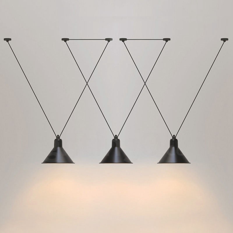 Lámpara de techo colgante moderna y contemporánea de 3 luces